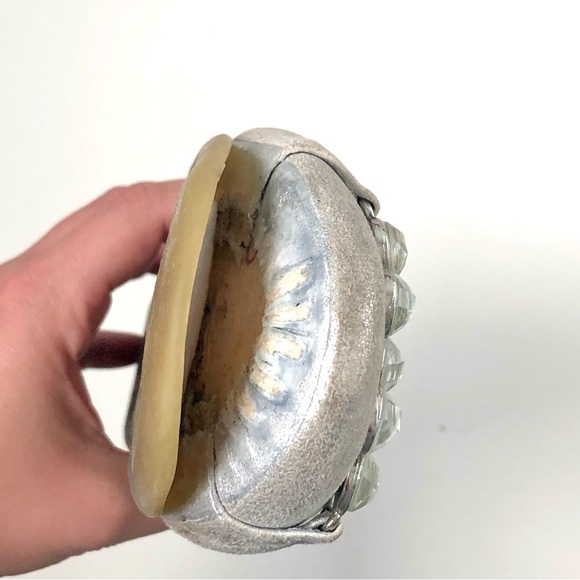 Kenneth Cole Reaction Shoes | Jeweled Silver Flats. | Color: Silver | Size: 7.5 - Picture 5 of 6